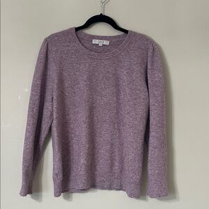 LOFT Heathered Purple Sweater